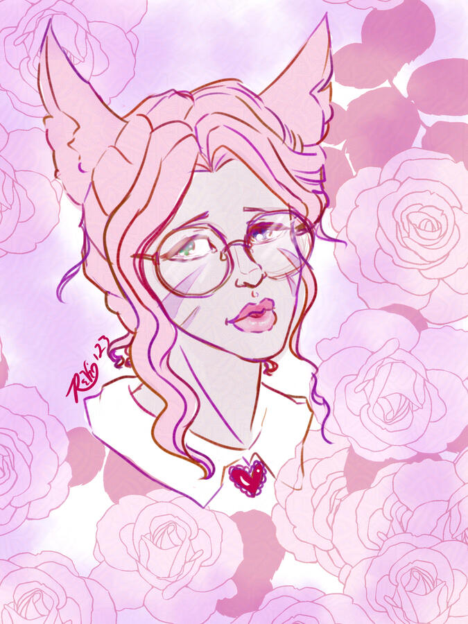 Colored Sketch Headshot: $45