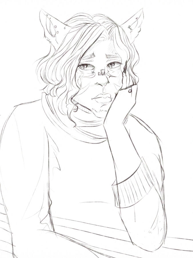 Digital Sketch Waist Up: $45